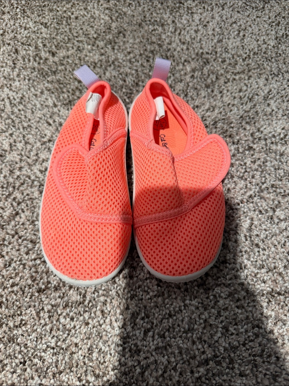 Kids Coral Mesh Slip-On Shoes